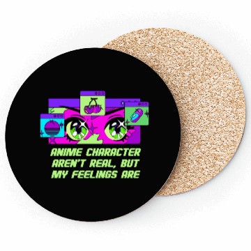 Discover Anime Character Arent Real Manga Emo Japanese Anim Coasters
