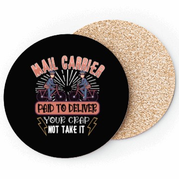 Discover Postal Worker Mail Lady Mail Carrier Postal Coasters