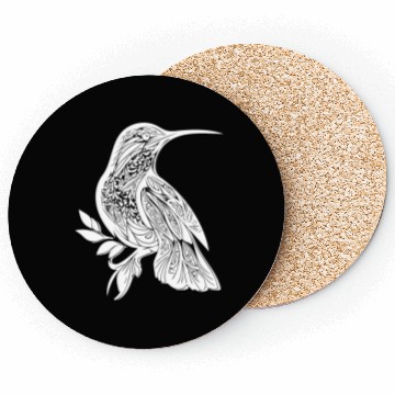 Discover Exotic Tattoo Hummingbird Tribal Style Wings Coasters