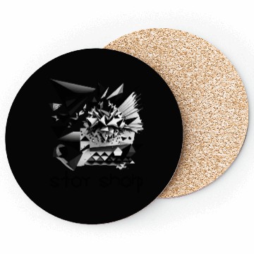 Discover Black and white abstract design Coasters
