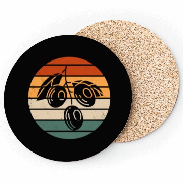 Discover Retro Green Olive Design Coasters