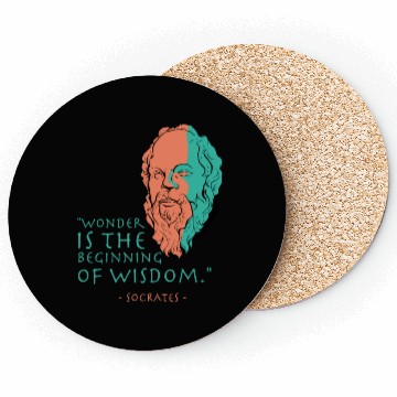 Discover Socrates Stoic Philosophy Quote Coasters