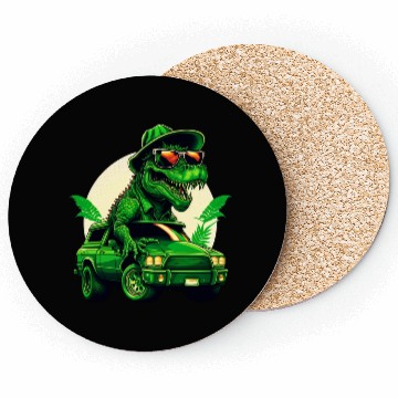 Discover St Patricks Day Dinosaur Monster Truck Trex Coasters