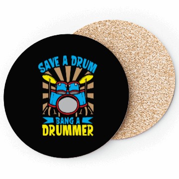 Discover Drummer Drums Music Drum Set Drumming Coasters