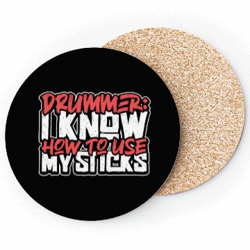 Discover Drummer Drums Music Drum Set Drumming Coasters