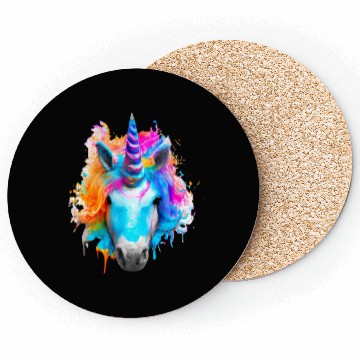 Discover Colourful unicorn Coasters