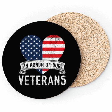 Discover Patriotic Veteran USA Flag American Memorial Day Coasters