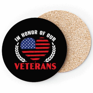 Discover Patriotic Veteran USA Flag American Memorial Day Coasters
