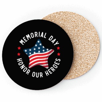 Discover Patriotic Veteran USA Flag American Memorial Day Coasters
