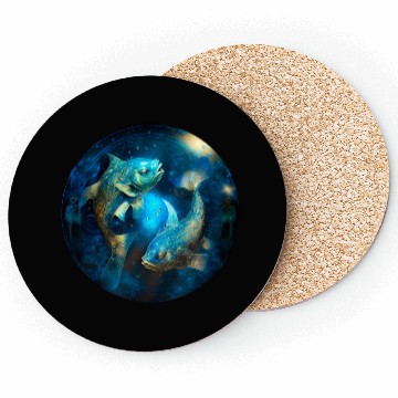 Discover Pisces zodiac sign Coasters