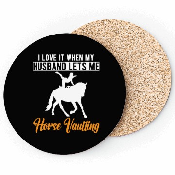 Discover Funny Equestrian Horse Vaulting Wife Coasters