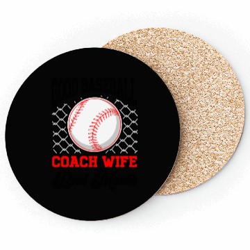 Discover Baseball Coach Wife Professional Mom Instructor Coasters