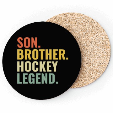 Discover Son Brother Hockey Legend Coasters