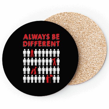 Discover Always Be Different Golf Coasters