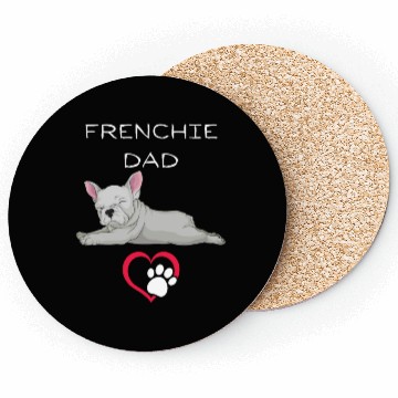 Discover Frenchie Dad Classic Coasters