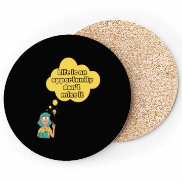 Discover Opportunity Knocks Once Coasters