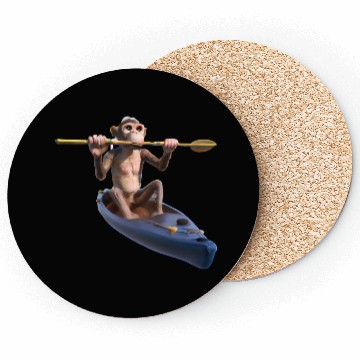 Discover Monkey in a kayak Coasters