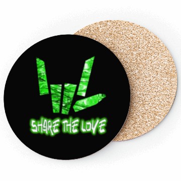 Discover Share The Love Green 1 Coasters