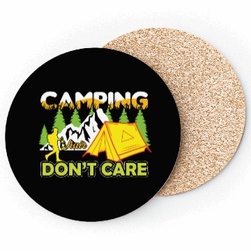 Discover camping hair don't car Coasters