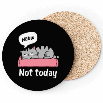Discover Funny Lazy Bored Cat | For Cat Mom Cat lovers Coasters