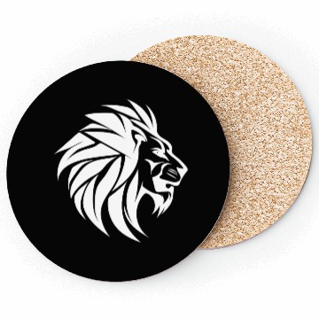 Discover Large Lion Head With Mane Tattoo Style Coasters