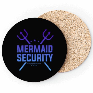 Discover Mermaid Security Funny Coasters