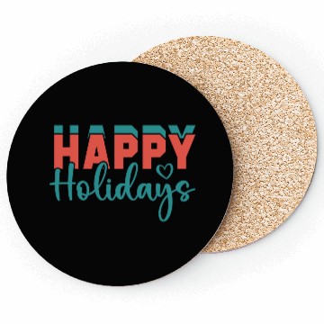 Discover Happy Holidays Coasters