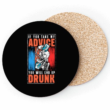 Discover Alcohol Drunkards Fun Pub Coasters