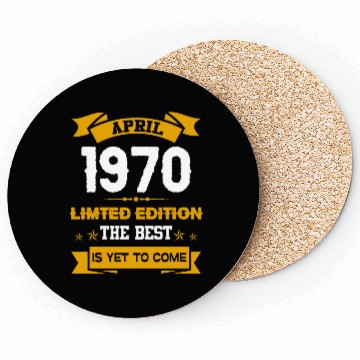 Discover April 1970 Birthday Surprise Coasters