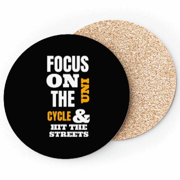 Discover Focus On The Uni Cycle & Hit The Streets Yellow Coasters