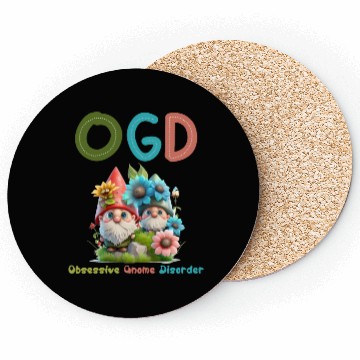 Discover Obsessive Gnome Disorder - Cute Garden Gnome Coasters