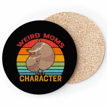 Discover Vintage Weird Moms Build Character Armadillo Coasters