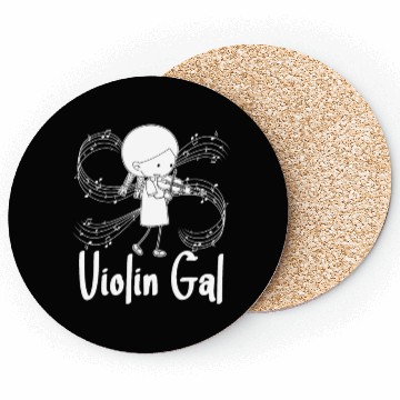 Discover Violin Violinist Girl Coasters