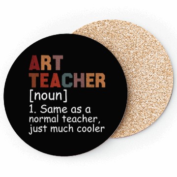 Discover Art Teacher Definition Cool Back To School Coasters