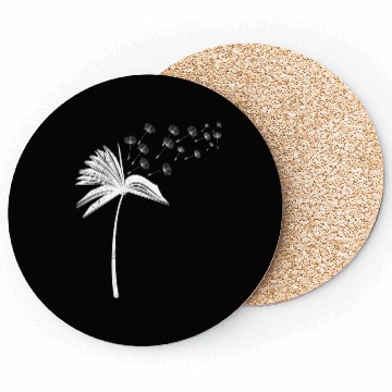 Discover Book lover reading enthusiasts book flower Coasters