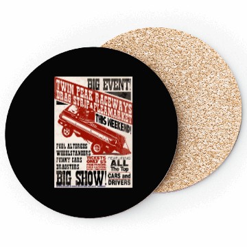 Discover vintage, hot, rod, Classic, Racing, auto, automot Coasters