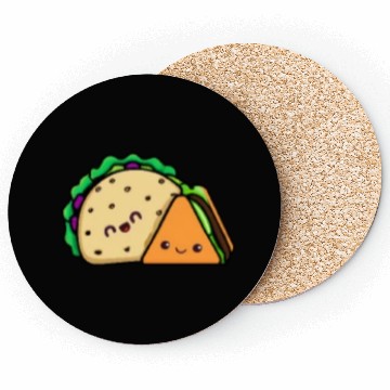 Discover Doner Taco Best Friends Pocket design Coasters