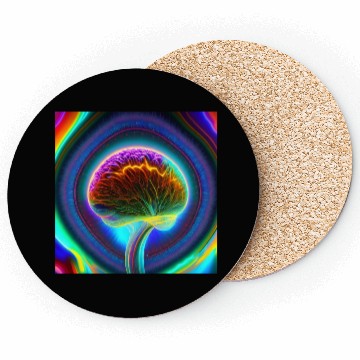 Discover Electric Mind - Psychedelic Brain Coasters 2
