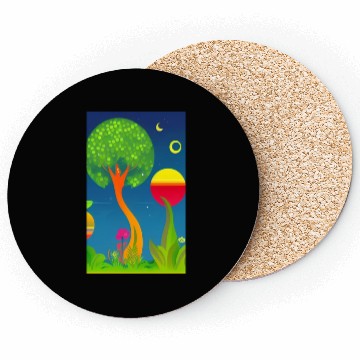 Discover Trippy Visual Dream Creative Different Art Modern Coasters