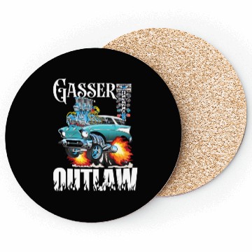 Discover Gasser Outlaw Class Vintage Drag Racing Race Car Coasters