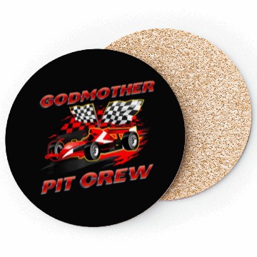 Discover Godmother Pit Crew Race Car Birthday Party Racing Coasters