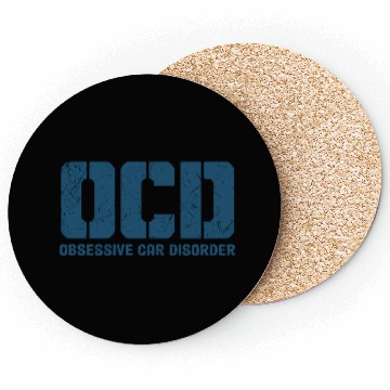 Discover OCD Obsessive Car Disorder Car Lover Coasters