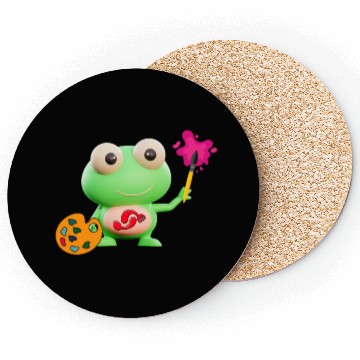Discover Frog was a paint Coasters