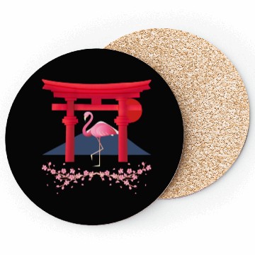 Discover Japanese flamingo Coasters