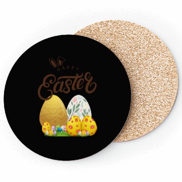 Discover Happy easter sayings egg bunny Coasters
