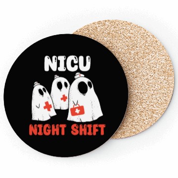 Discover NICU Night Shift Spooky Halloween Coasters