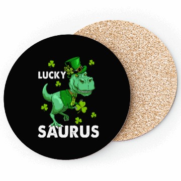 Discover St Patrex Funny Irish T Rex Coasters