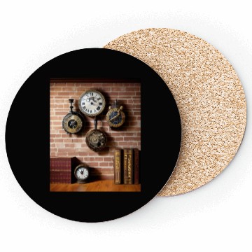Discover Ai art steampumk clocks Coasters