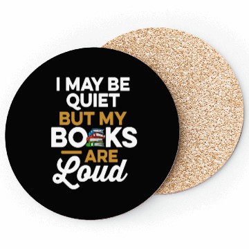 Discover Librarian Bookworm Book Nerd Reading Library Coasters