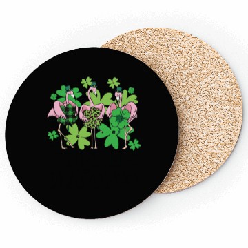 Discover Irish Flamingo Saint Patrick s Day Coasters
